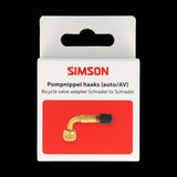 Simson pompnippel haaks autoventiel - afbeelding 1