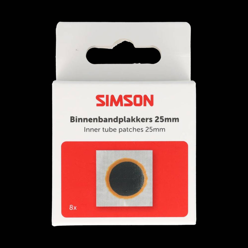 Simson binnenbandpleisters 25mm 8st