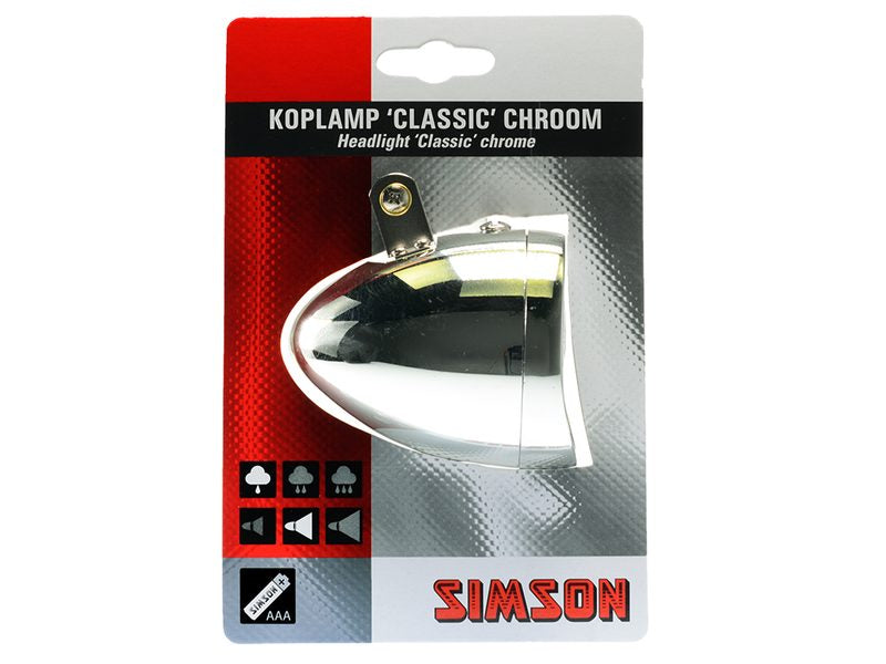 Simson koplamp classic chroom