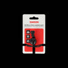 Simson fietsbel micro 23mm rubber elastiek bevestiging zwart