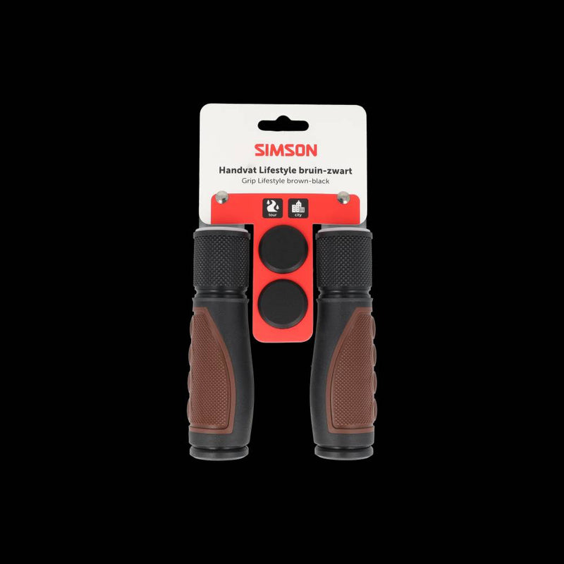 Simson handvatten lifestyle donkerbruin-zwart