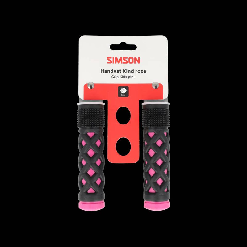 Simson handvatten kinder roze-zwart