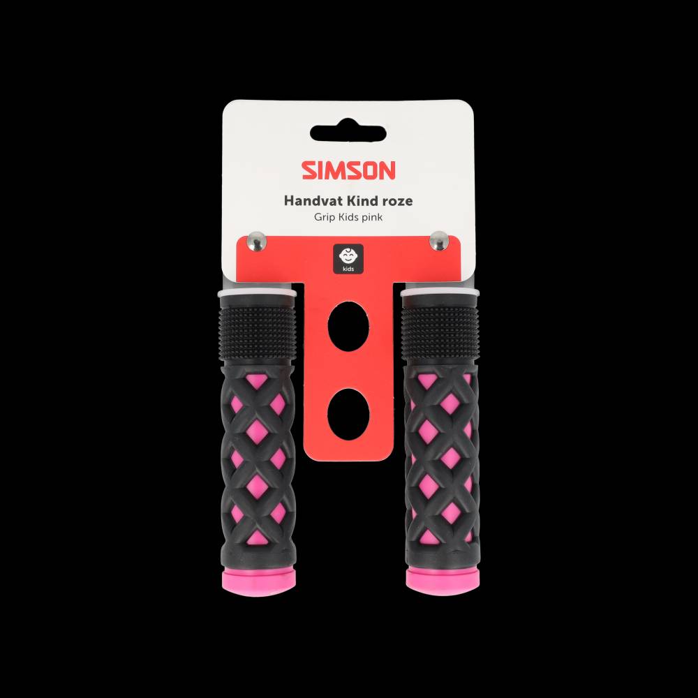 Simson handvatten kinder roze-zwart