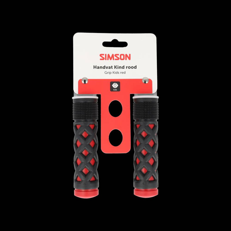 Simson handvatten kinder rood-zwart