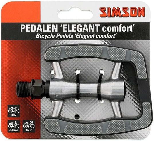 pedalen set Elegant Comfort 9 16 inch grijs zwart