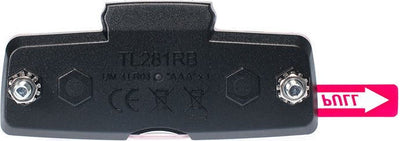 achterlicht Block led batterij bagagedrager rood