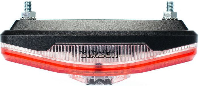 Simson batterij bagagedrager achterlicht cliff 1 led on of
