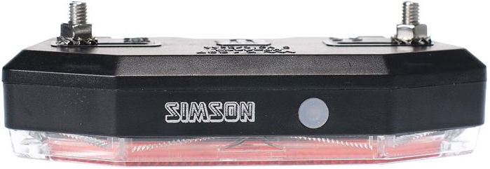 Simson batterij bagagedrager achterlicht tunnel 3 led auto