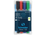 Schneider maxx 130 permanentmarker ronde punt 1-3mm etui a 4 stuks - afbeelding 1