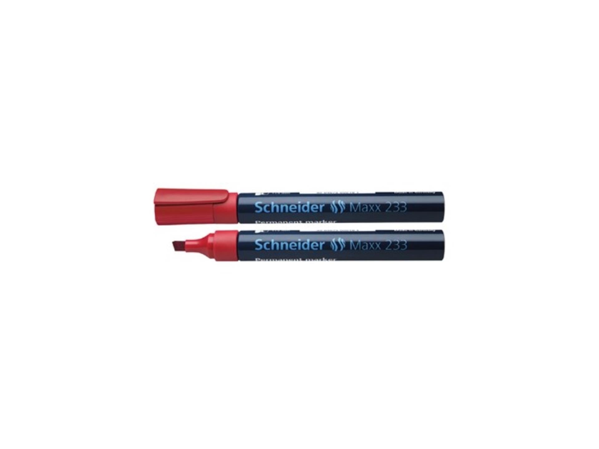 Schneider marker permanent 233 beitel rood 10st