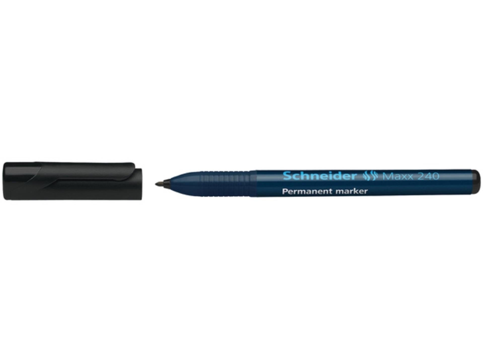Schneider marker permanent 240 rond zwart 10st