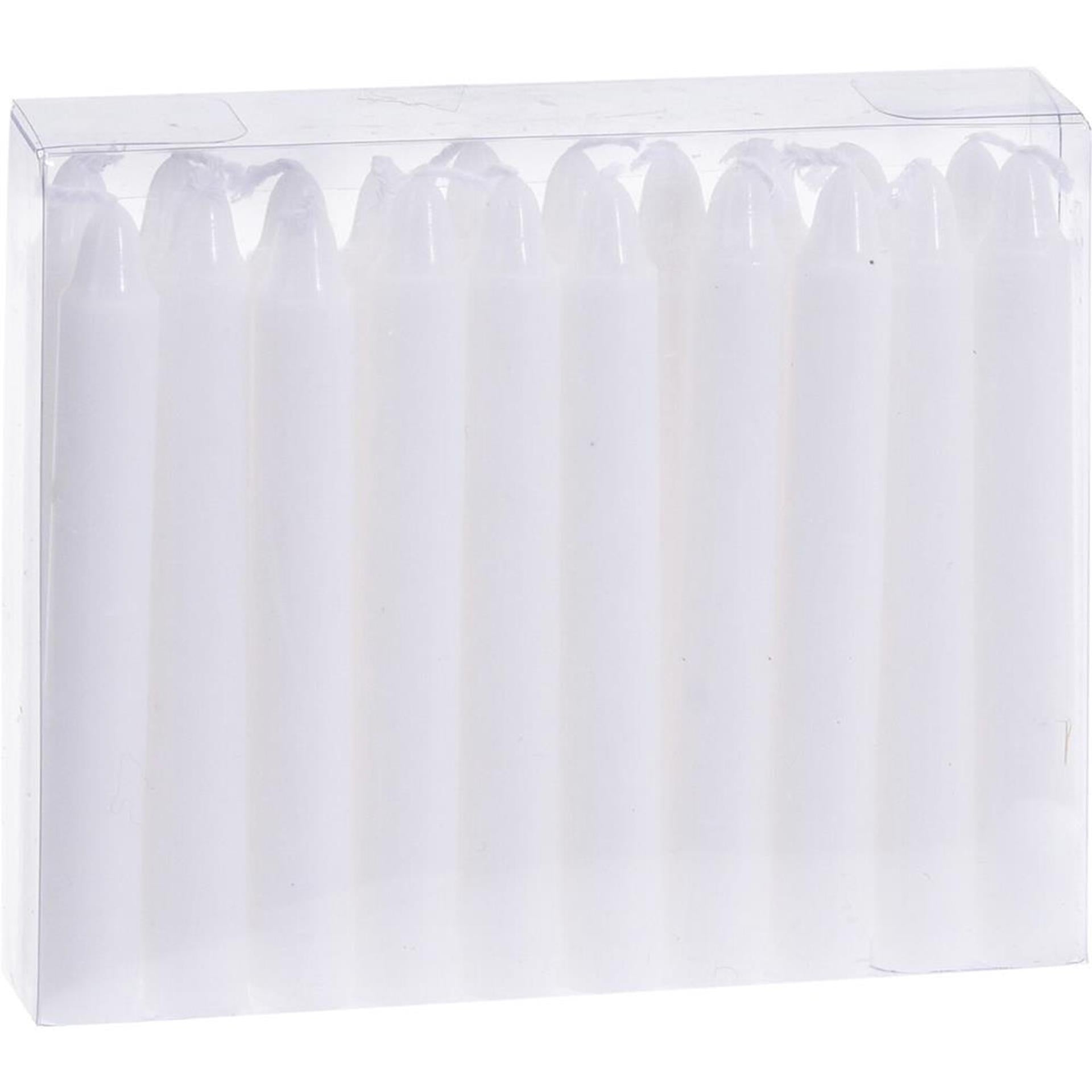 Home styling kerstboomkaarsjes 20-delig ø11x10,5cm wit