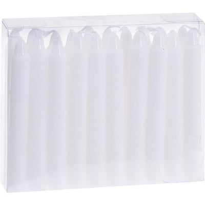 Home styling kerstboomkaarsjes 20-delig 10,5cm wit