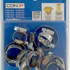 Con:p set spanringen (mix 10 stuks) rvs - sa166