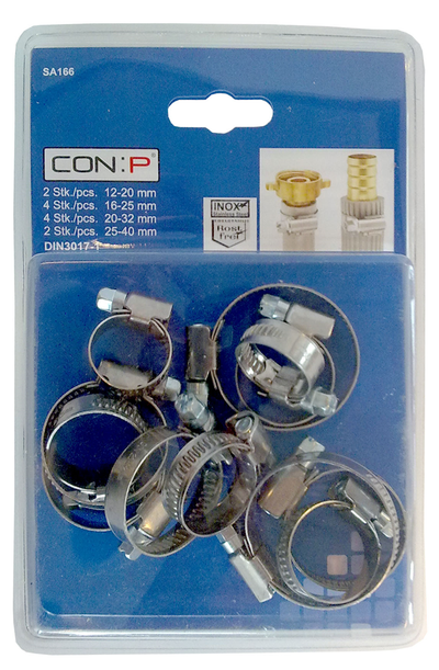 Con:p set spanringen (mix 10 stuks) rvs - sa166