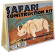 Asmodee neushoorn safari construction, bouwset van hout