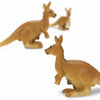 Safari Kangoeroes speelset 2,5 cm bruin 192-delig