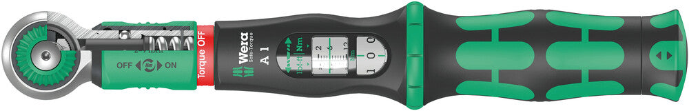 Wera safe-torque a 1 draaimomentsleutel met 1 4 vierkantaandrijving, 2-12 nm, 1 4 x 2-12 nm - 05075800001