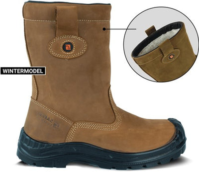Safeet lucca werklaars gevoerd s3 | bruin | maat 42 - 8719388022314