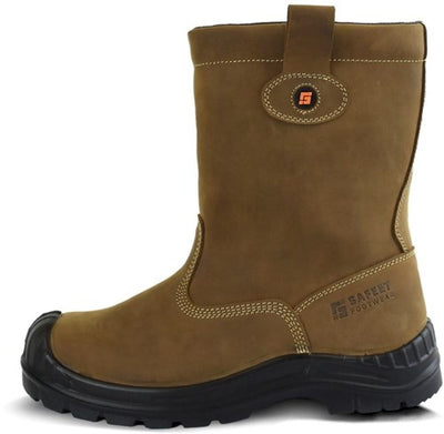 Safeet lucca werklaars gevoerd s3 | bruin | maat 47 - 8719388022369