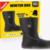 Safety jogger winterbox | bestboot veiligheidslaars + sokken + handschoenen + muts | zwart | maat 42 - si9700420