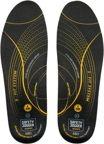 Safety jogger sj3fitm inlegzool | zwart geel | maat 44 - 5400950011098