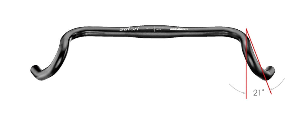 Satori Stuur Boondocks Ø31.8 B=440mm mat zwart