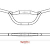 Satori stuur falcon aero ø31.8mm b=700mm - mat zwart