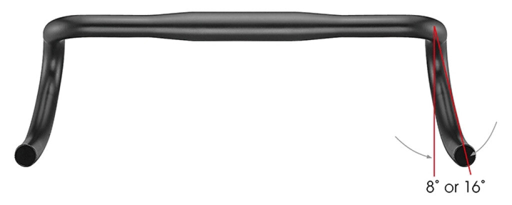 Satori stuur x-race aero ø31.8mm b=420mm - mat zwart