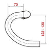Satori stuur x-race aero ø31.8mm b=400mm - mat zwart