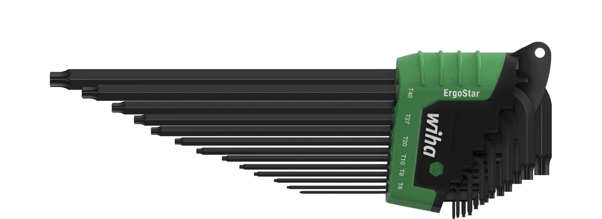 Wiha stiftsleutelset | in ergostar houder | torx® | magicspring® | 14-delig | chemisch gezwart - 36503 - 36503