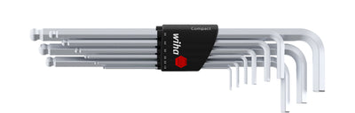 Wiha inbussleutelset in compact houder (10-delig, zeskantkogelkop, mat verchroomd)