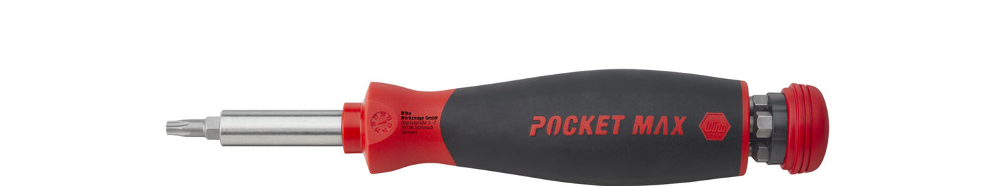Wiha 45292 | pocketmax® magnetic | schroevendraaier met bitmagazijn | 8 bits | 1 4 - 45292