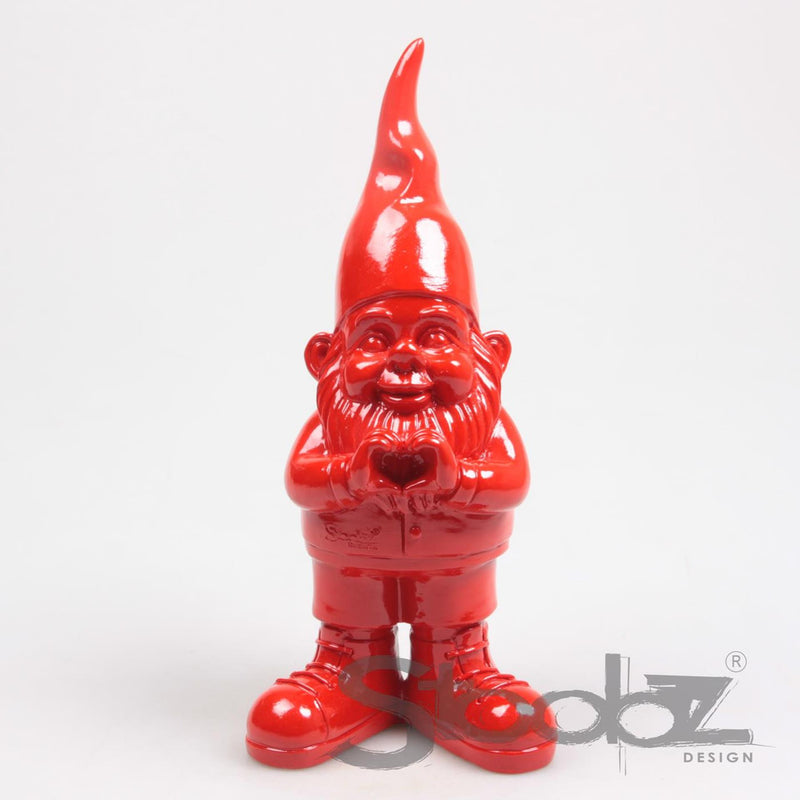 Stoobz design stoobz kabouter hart rood 29.5cm