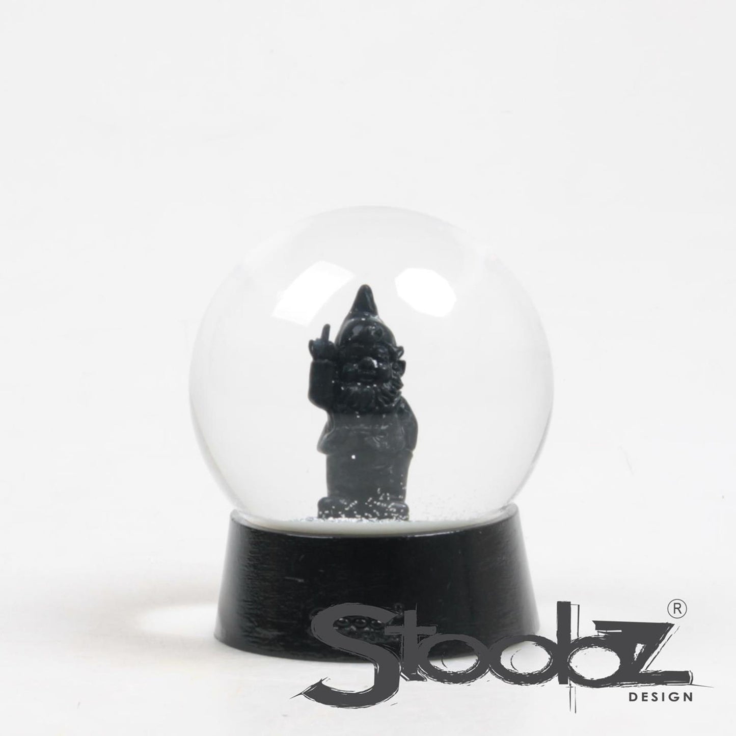 Stoobz design stoobz kabouter f*ck you schudbal zwart 10x10x12cm