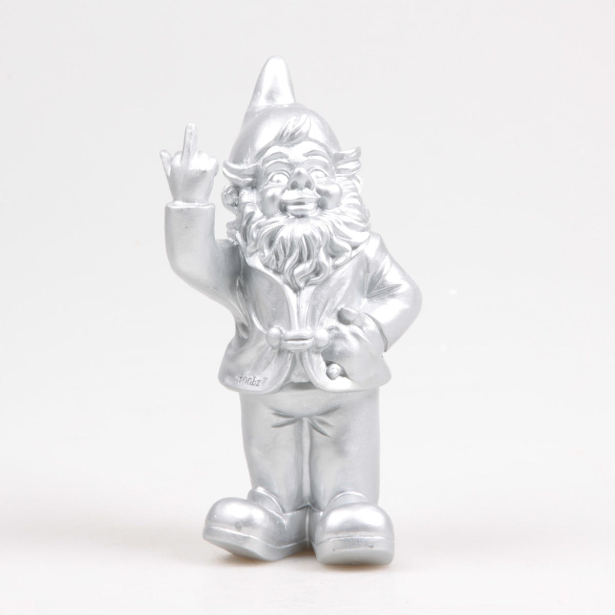 Stoobz design stoobz kabouter f*ck you zilver 20cm