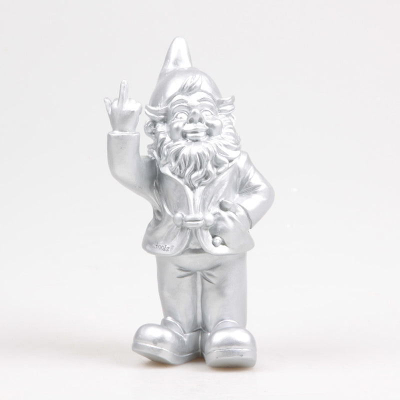 Stoobz design stoobz kabouter f*ck you zilver 20cm