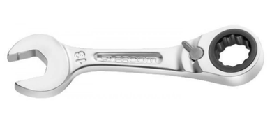 Facom korte anti-slip steekringratelsleutel 15mm - 467bs.15 - 467bs.15