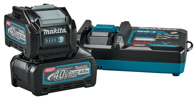 Makita startset xgt dc40ra 2x bl4040 xgt 40v max 4,0ah | met snellader - 191l77-9