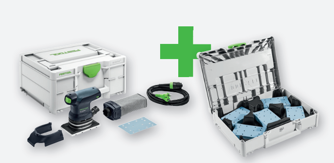 Festool rts 400 req gr sys p vlakschuurmachine | met granat schuurpapier gevulde systainer 3 - 578205