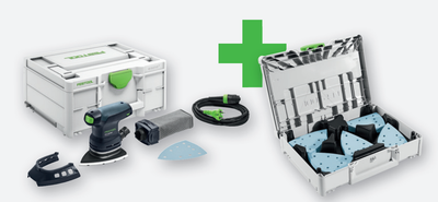 Festool dts 400 req gr-sys p deltaschuurmachine | met granat schuurpapier gevulde systainer 3 - 578208