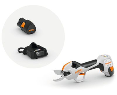 Stihl asa 20 accu-snoeischaar | as systeem | set met al 1 lader en as 2 accu - va050116210