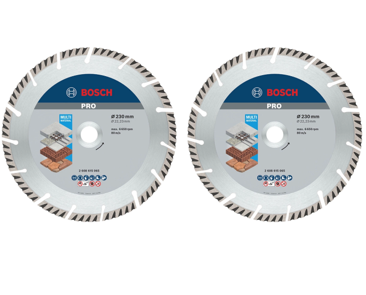 Bosch accessoires 2 stuks diamantdoorslijpschijf standaard for universal 230 mm (duopack) - 061599766y