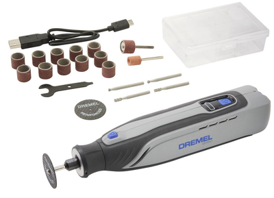 Dremel multitool 8150ja | 8150-20 | incl. 20 accessoires + usb-c oplaadkabel + accessoireopbergbox + quick start guide + accessoiregids - f0138150ja