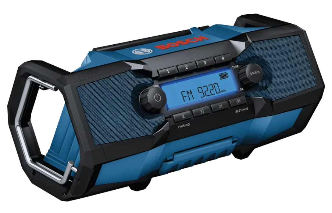 Bosch blauw gpb 18v-3c professional | bouwradio 18v | fm en bluetooth | zonder accu's lader - 06014a3200