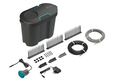 Gardena vakantie-bewateringset besproeiingscomputer (grijs, 13366-20, inclusief 10,5 l watertank)