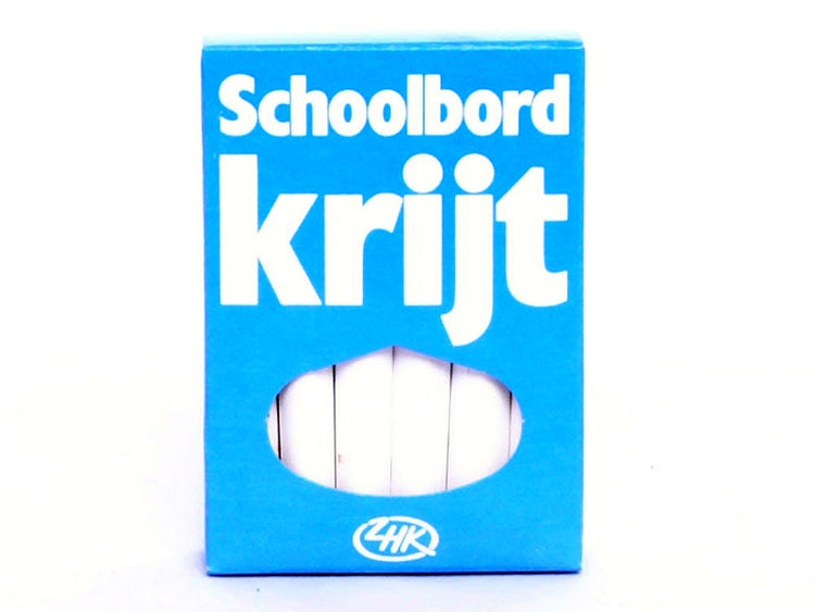 Diverse merken schoolbordkrijt wit (12 stuks)