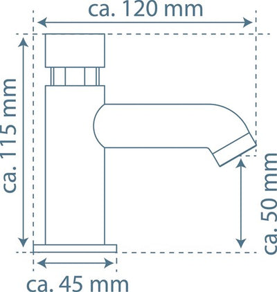 Schütte schutte lima zelfsluitende fonteinkraan | chroom - 46951