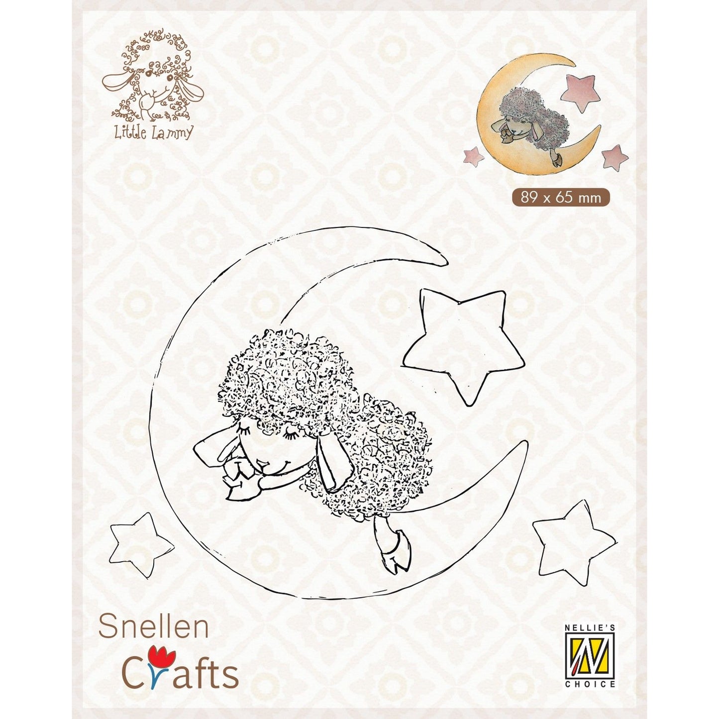 Nellie's choice • snellen crafts clear stamp lammy in dreamland