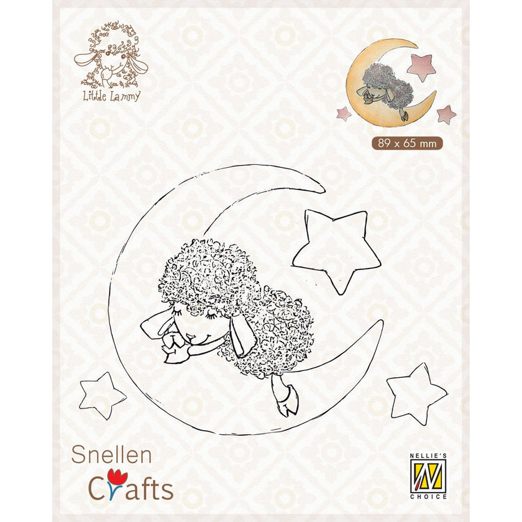 Nellie's choice • snellen crafts clear stamp lammy in dreamland